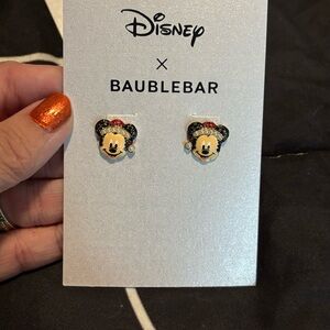 BaubleBar Disney Mickey Mouse Earrings - Black, Red, Gold